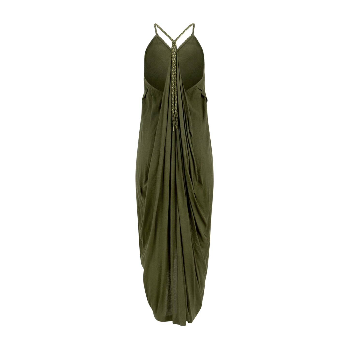 Manhattan Low Back Maxi Dress Olive