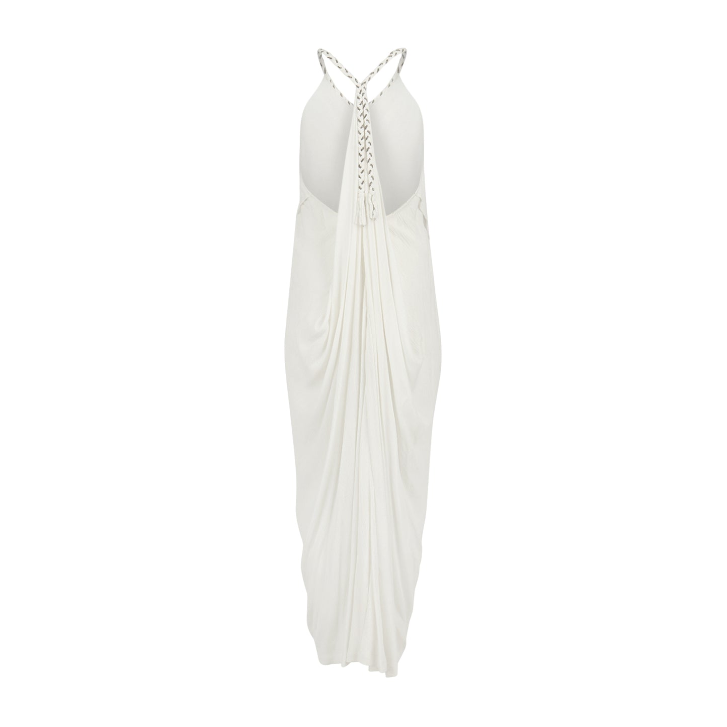 Manhattan Low Back Maxi Dress White