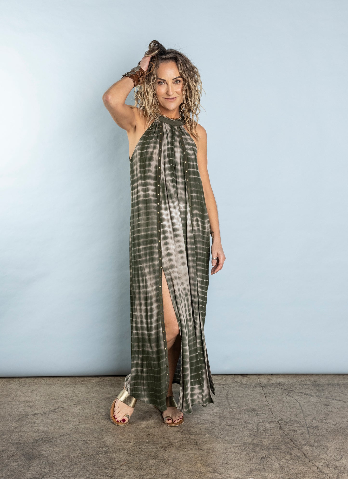 Hermosa Maxi Dress Olive