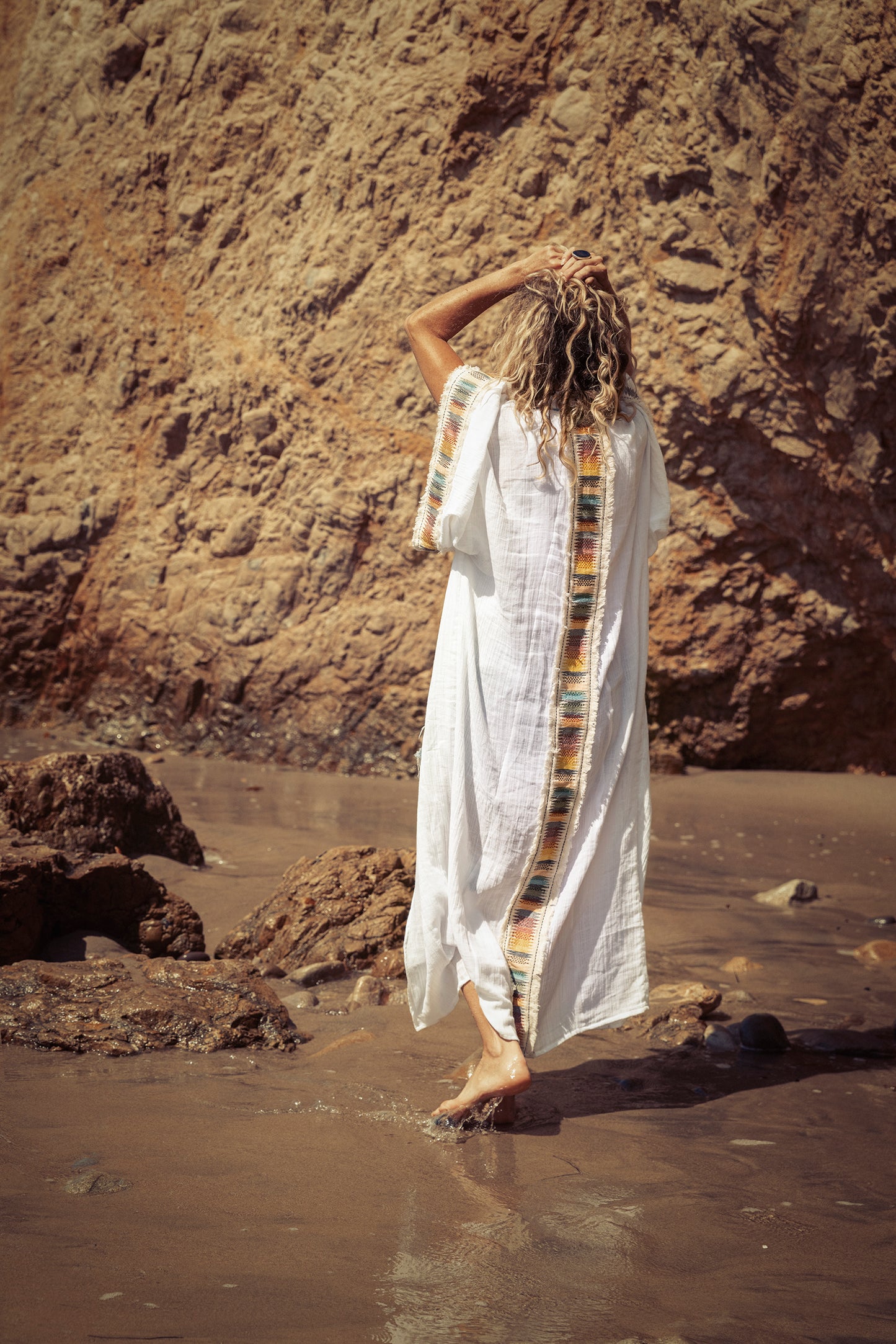 El Matador Maxi Kimono White