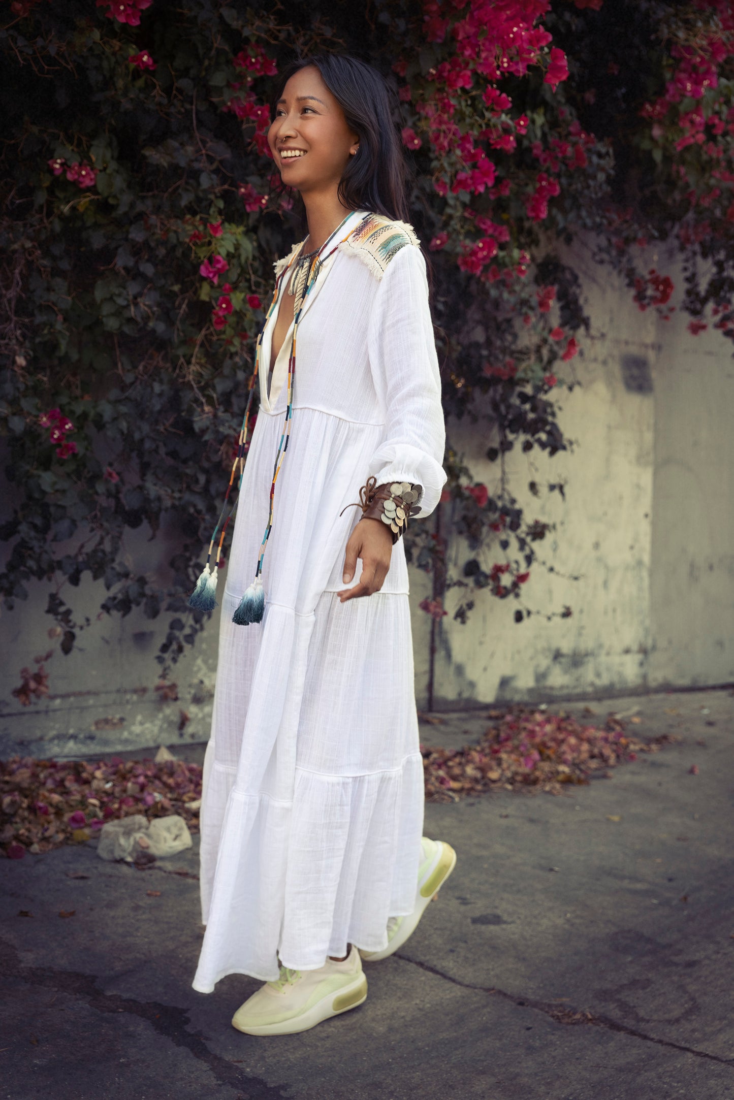 El Matador Maxi Dress White