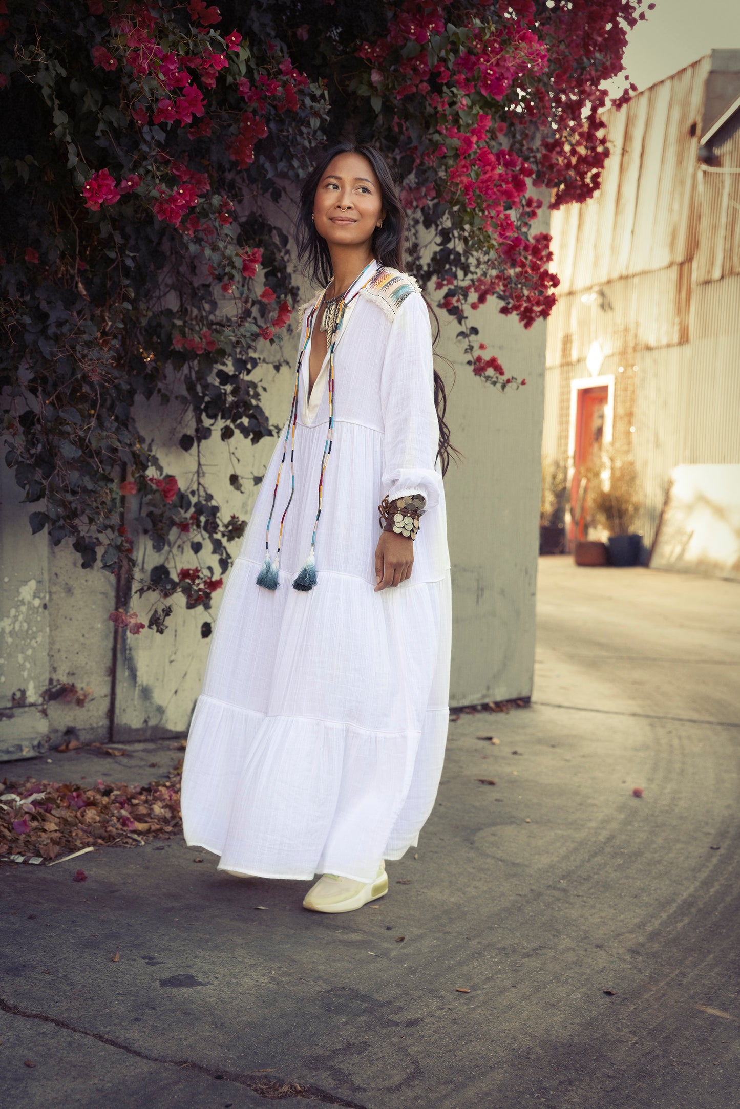 El Matador Maxi Dress White